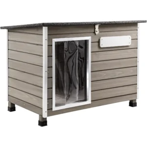 Gowoodhut PET63 Dog House Outdoor & Indoor Wooden Dog Kennel for Small Dogs